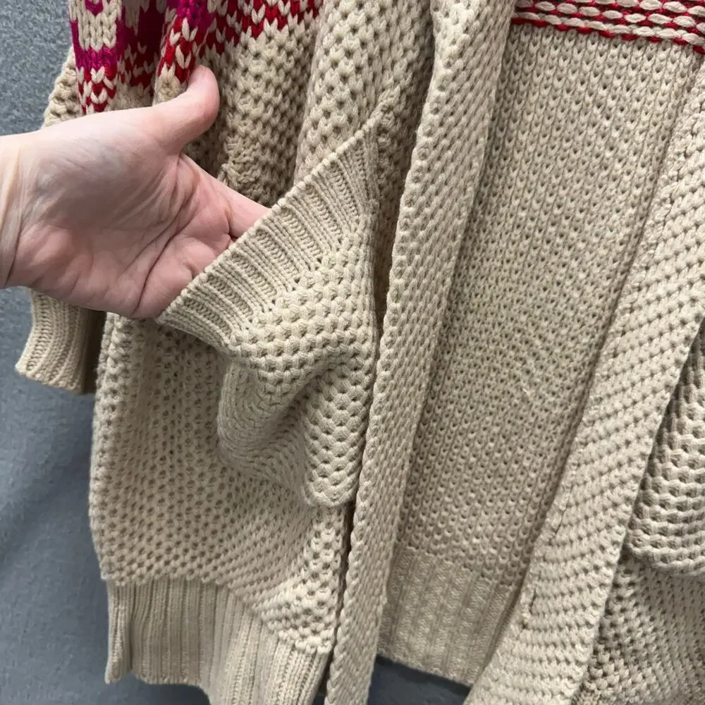 Lane Bryant Sweater Open Cardigan COMFY Knit‎ + Pockets Womens 26 / 28 NEW